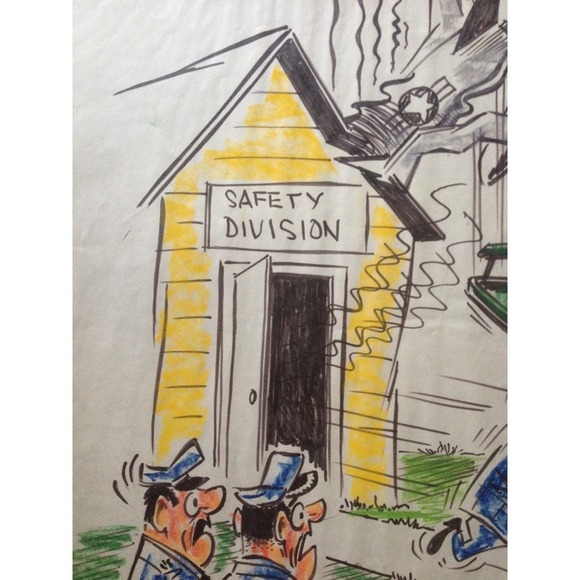 Original WWII Vietnam Military Cartoon, Air Force Art Humor Officers - Picture 4 of 7